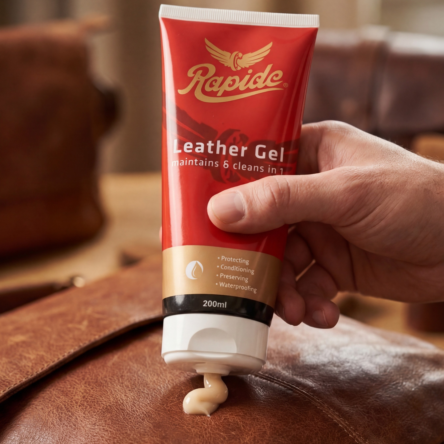 Leather Gel 450ml with sponge