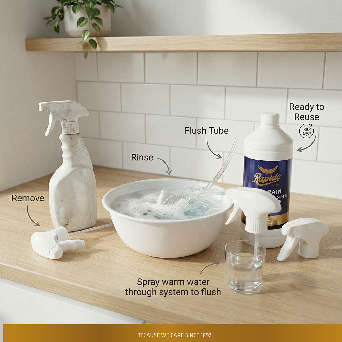 Sprayer voor soapie / dressing /anti-rain